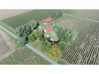 Barn in Van Buren County, Michigan - LAND AUCTION - 300+/- ACRES SPECIALTY CROP - GRAPES AND HOPS - OFFERED IN 8 TRACTS IN VAN BUREN COUNTY, MICHIGAN